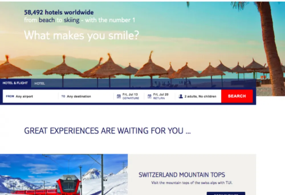 Digital Experience and Commerce Platform for One of the First Global Travel Companies