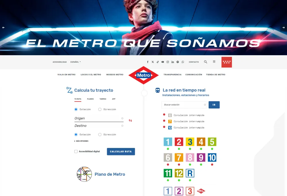Home Web Metro Madrid