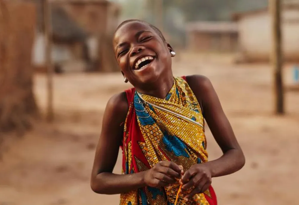 child laughing