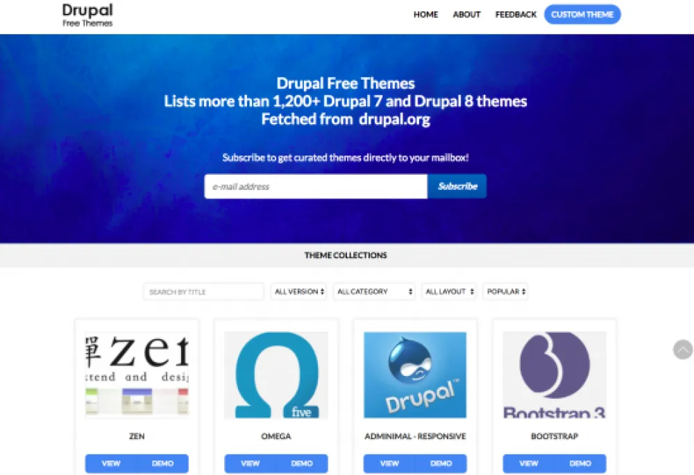 Drupal Free Themes