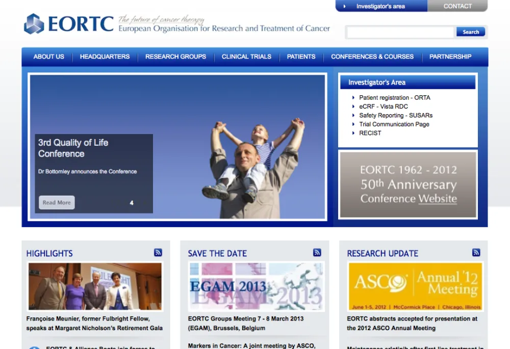 EORTC.org - European Organisation for Reasearch and Treatment of Cancer