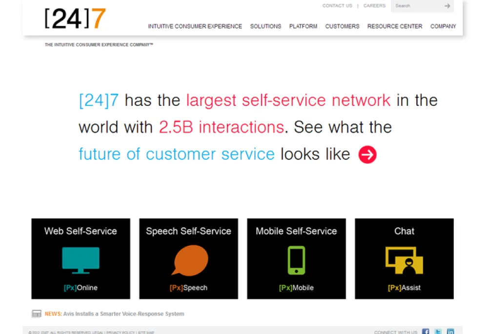 24-7inc.com drupal website design and launched by Magic Logix 