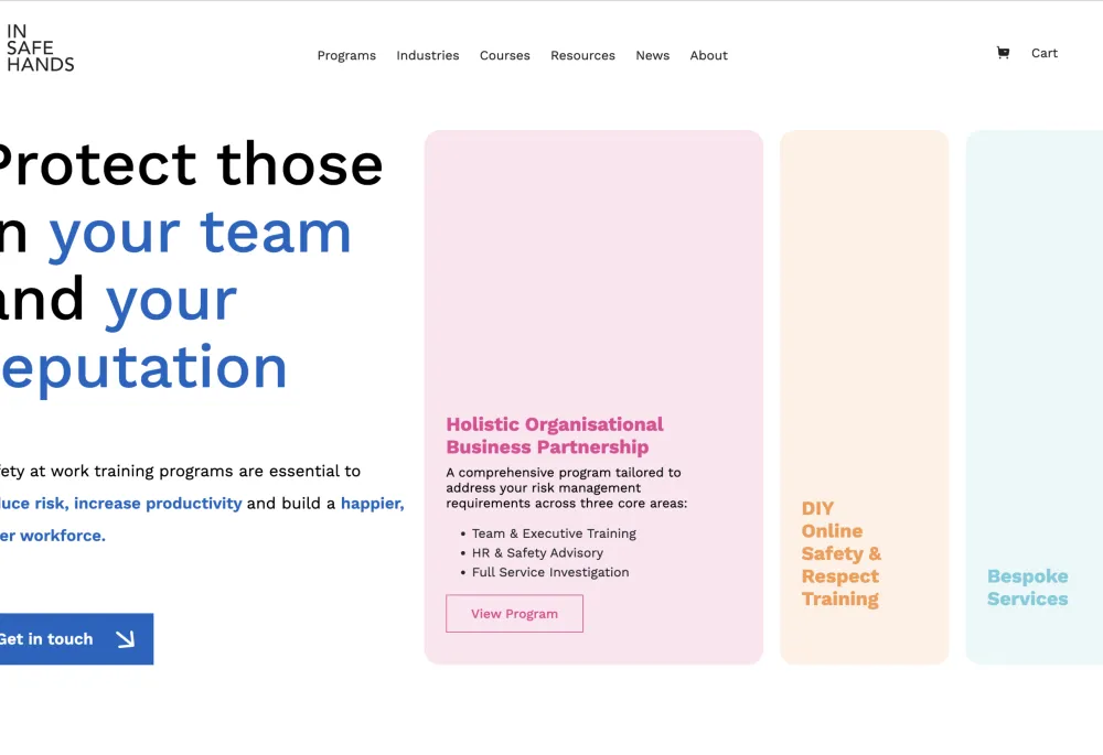 Learning Management System for Insafehands