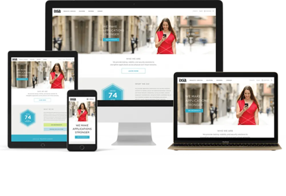 Ixia Website by Chapter Three