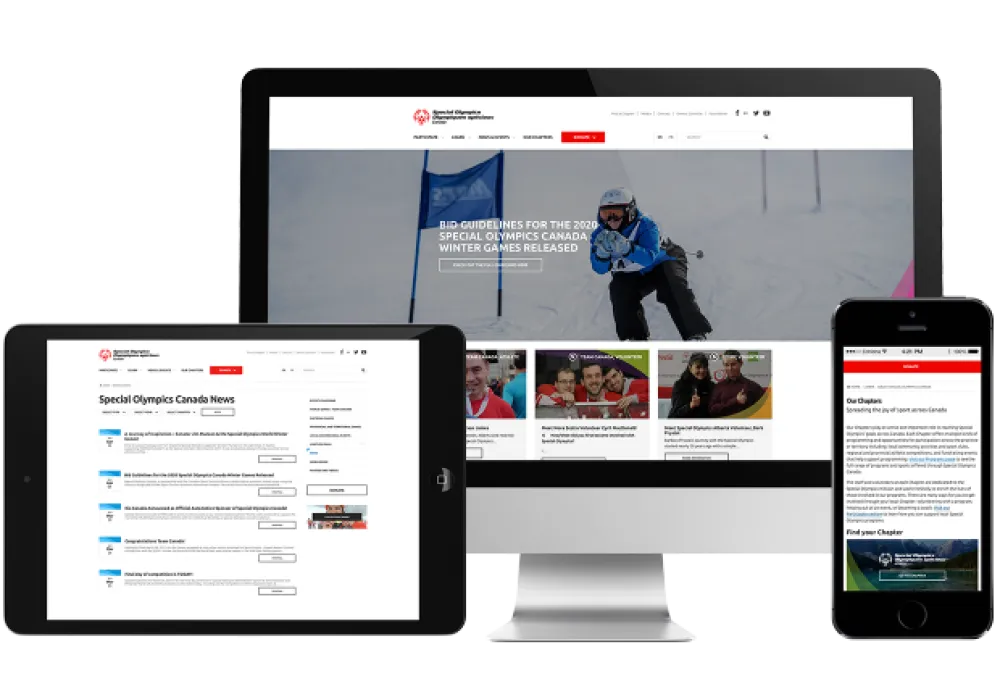 Special olympics canada site collage images
