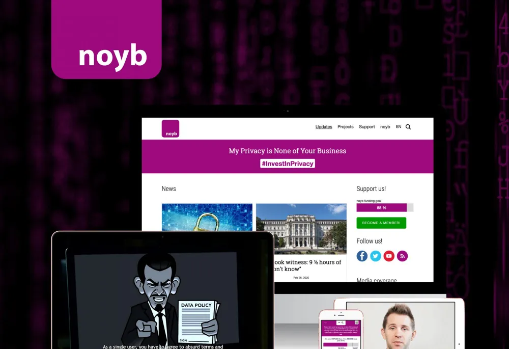 Noyb website mockup