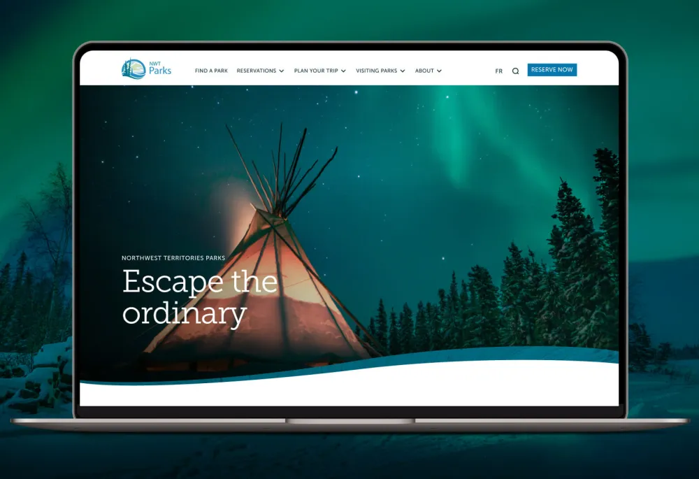 Northwest Territories Parks homepage showcase