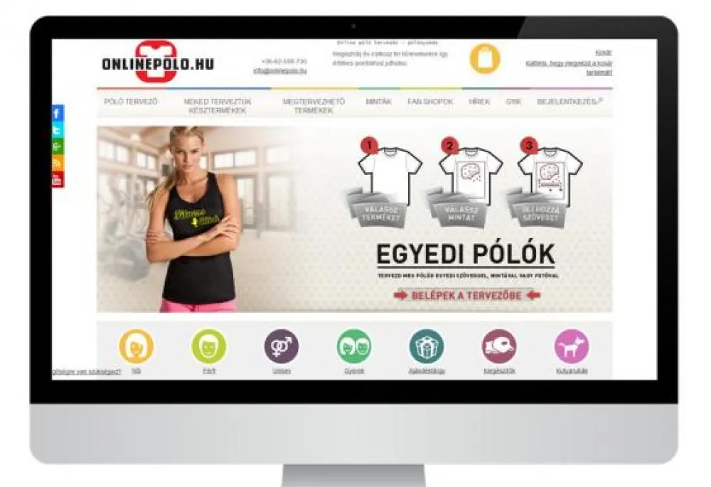OnlinePolo.hu - T-shirt designer e-commerce