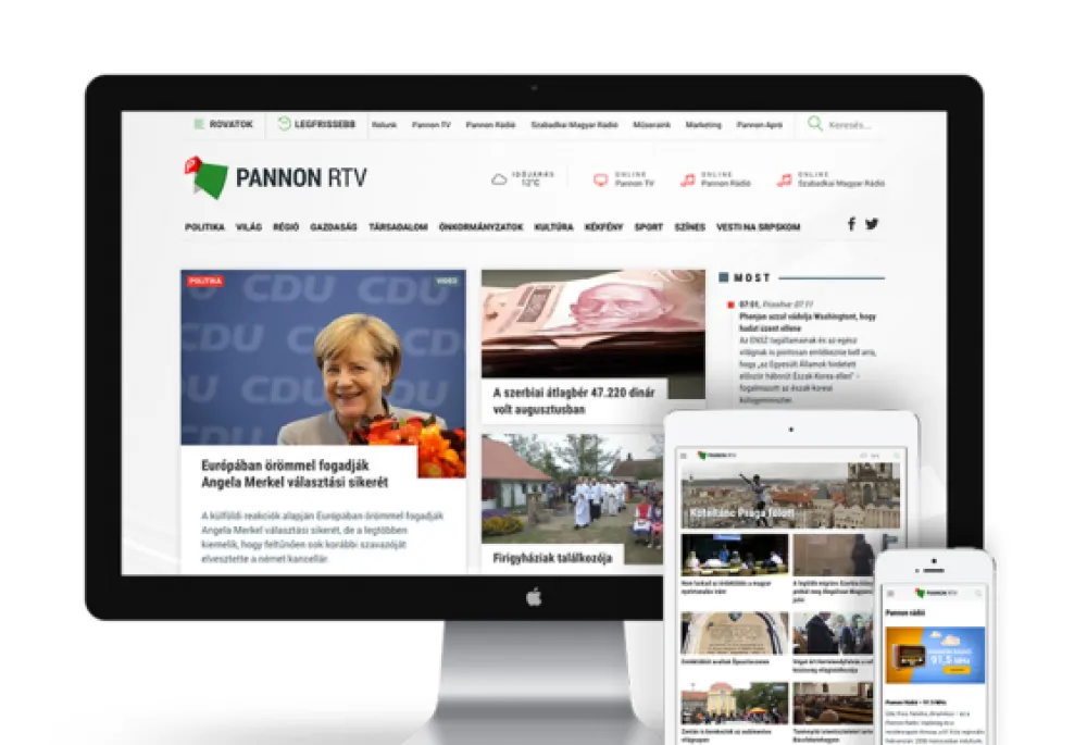 News portal for media house - PannonRTV