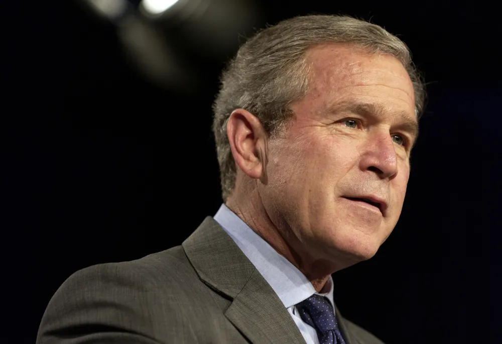 President George W. Bush speaks