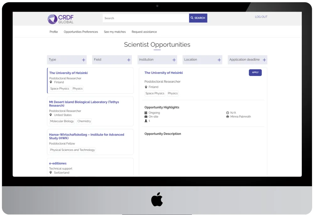 Scientific opportunities for scientists of ukraine