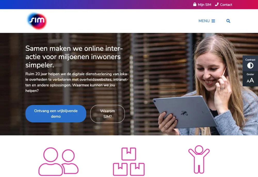 SIMgroep home page