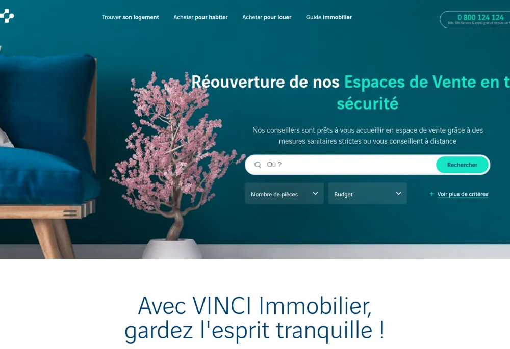 vinci immobilier homepage