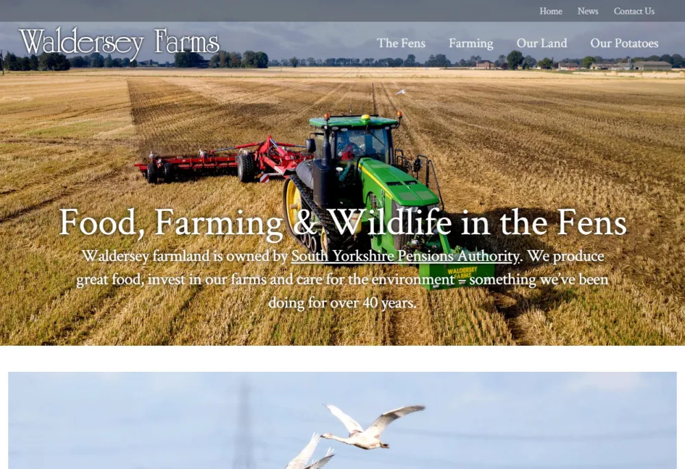 Waldersey Farms Drupal 8 website by Turtlereality Web design