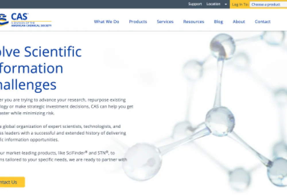 cas.org homepage