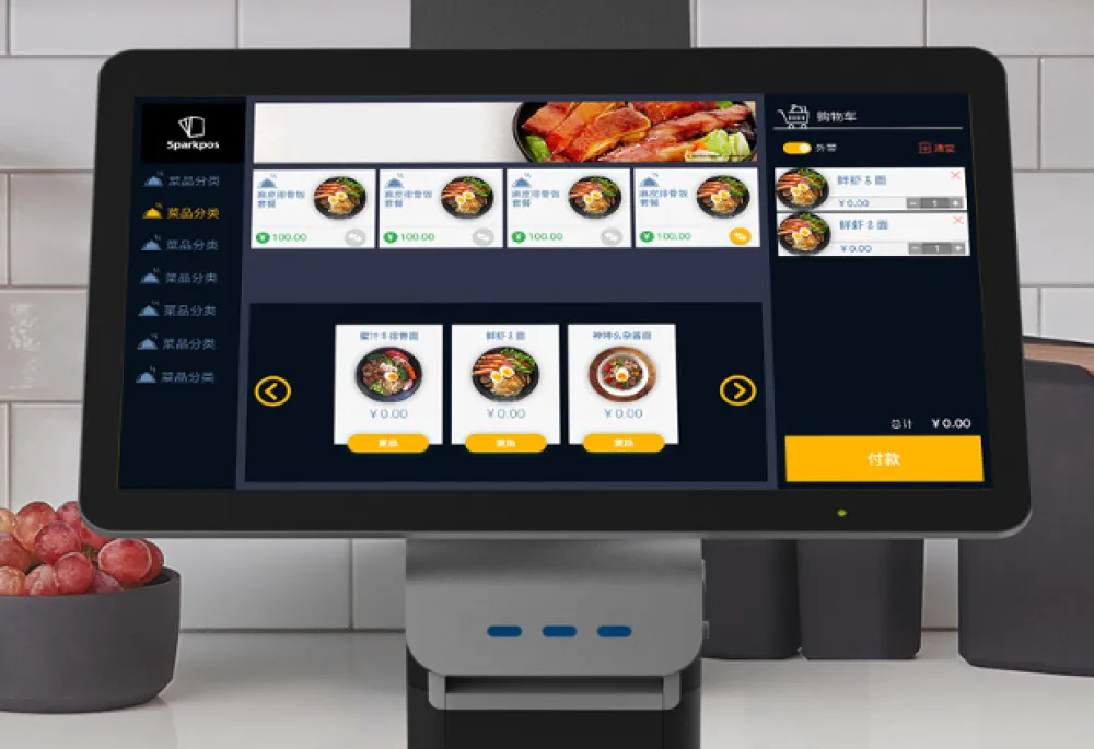 Drupal powered POS interface shown in tablet