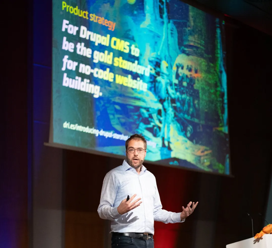 Driesnote Photo from DrupalCon Barcelona by Paul Johnson