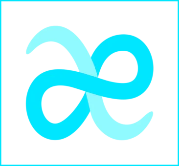 Digital Engineering logo comprised of infinity sign with sine wave passing through it
