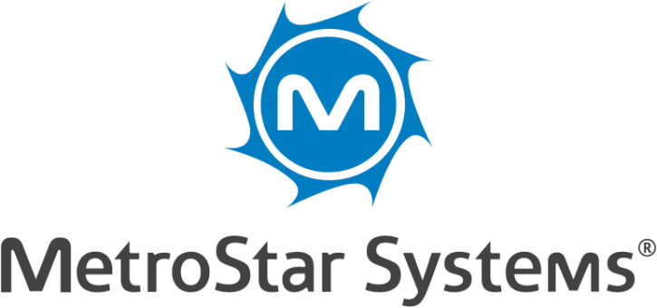 MetroStar Systems Logo in blue