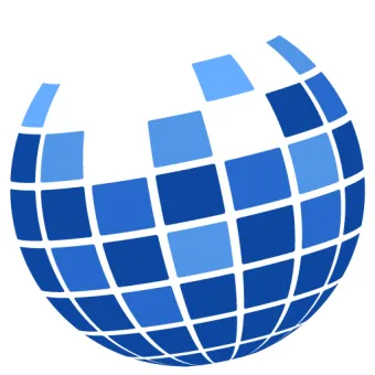 Neurocracy logo: a partially completed sphere composed of segments in different shades of blue.