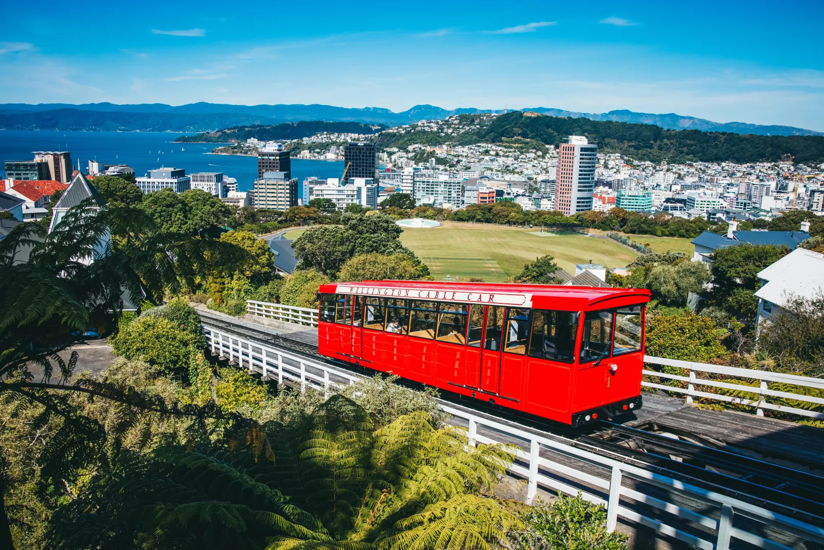 A photo of the Wellington Cable Car