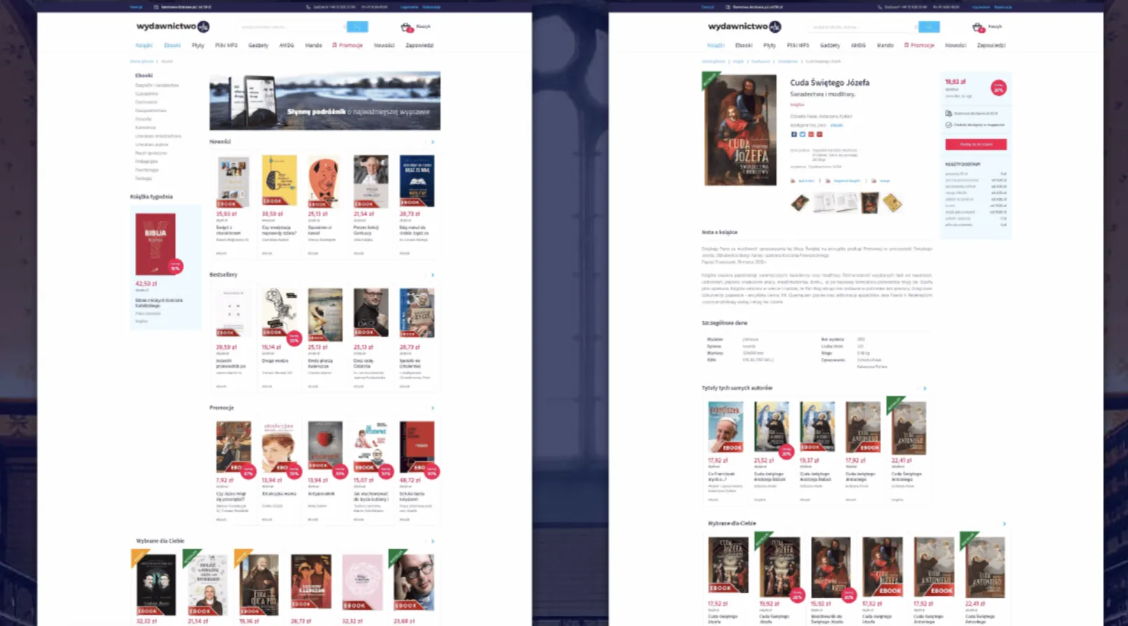 Wydawnictwo WAM storefront and product page