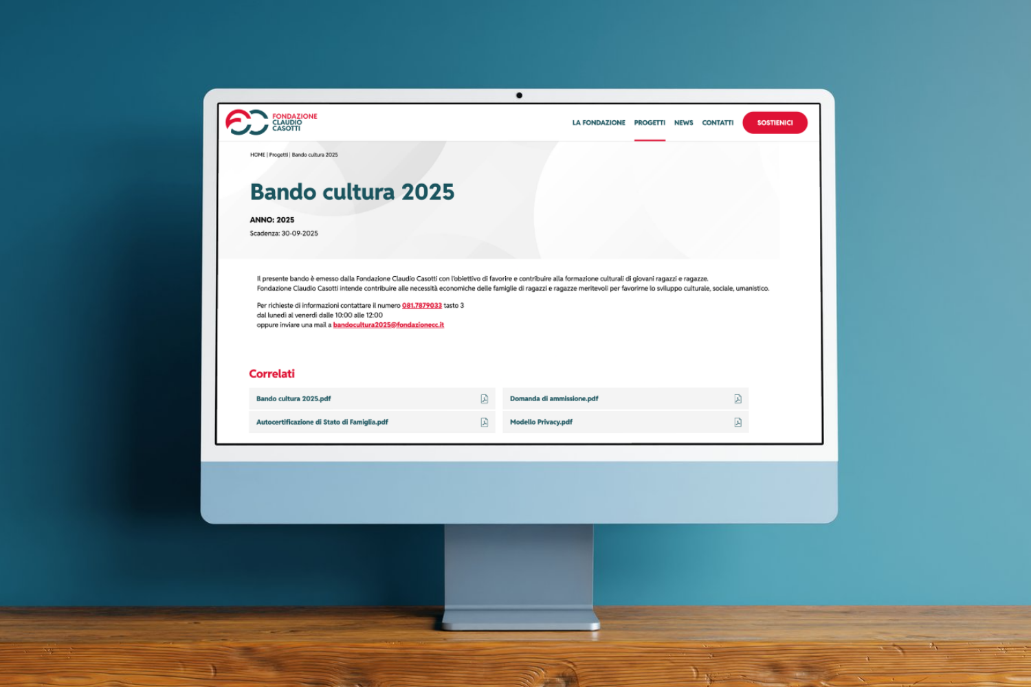Desktop Drupal 10 website mockup