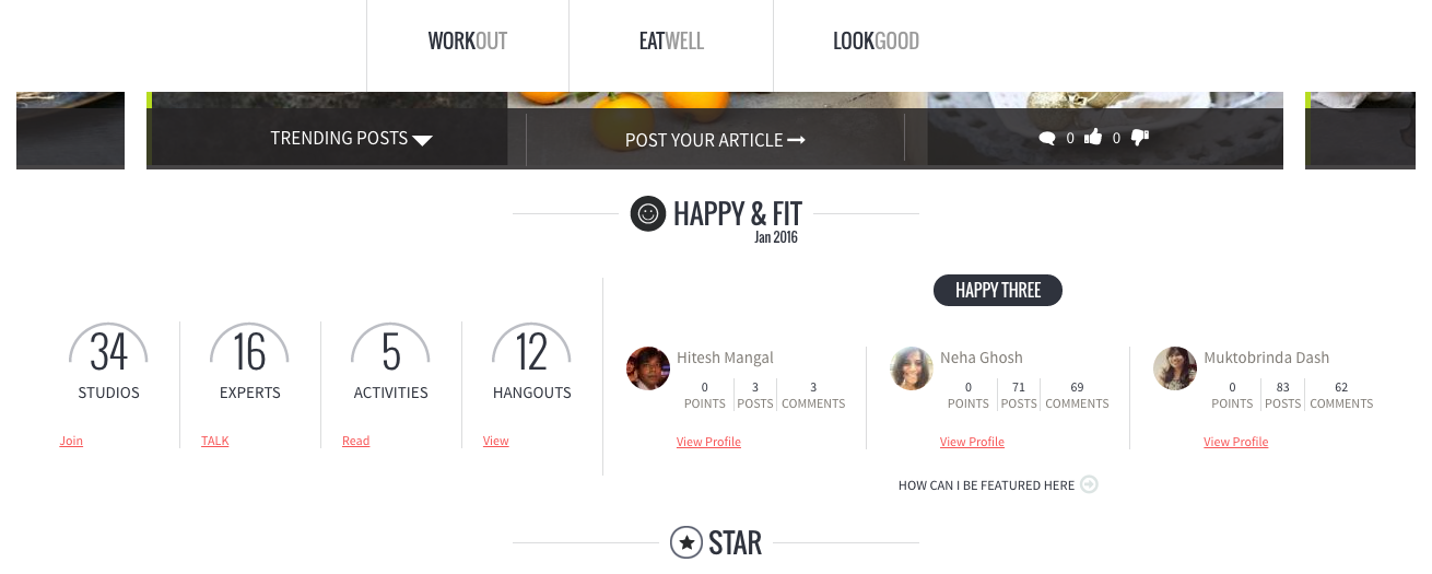 User Points in Askmeonwellness