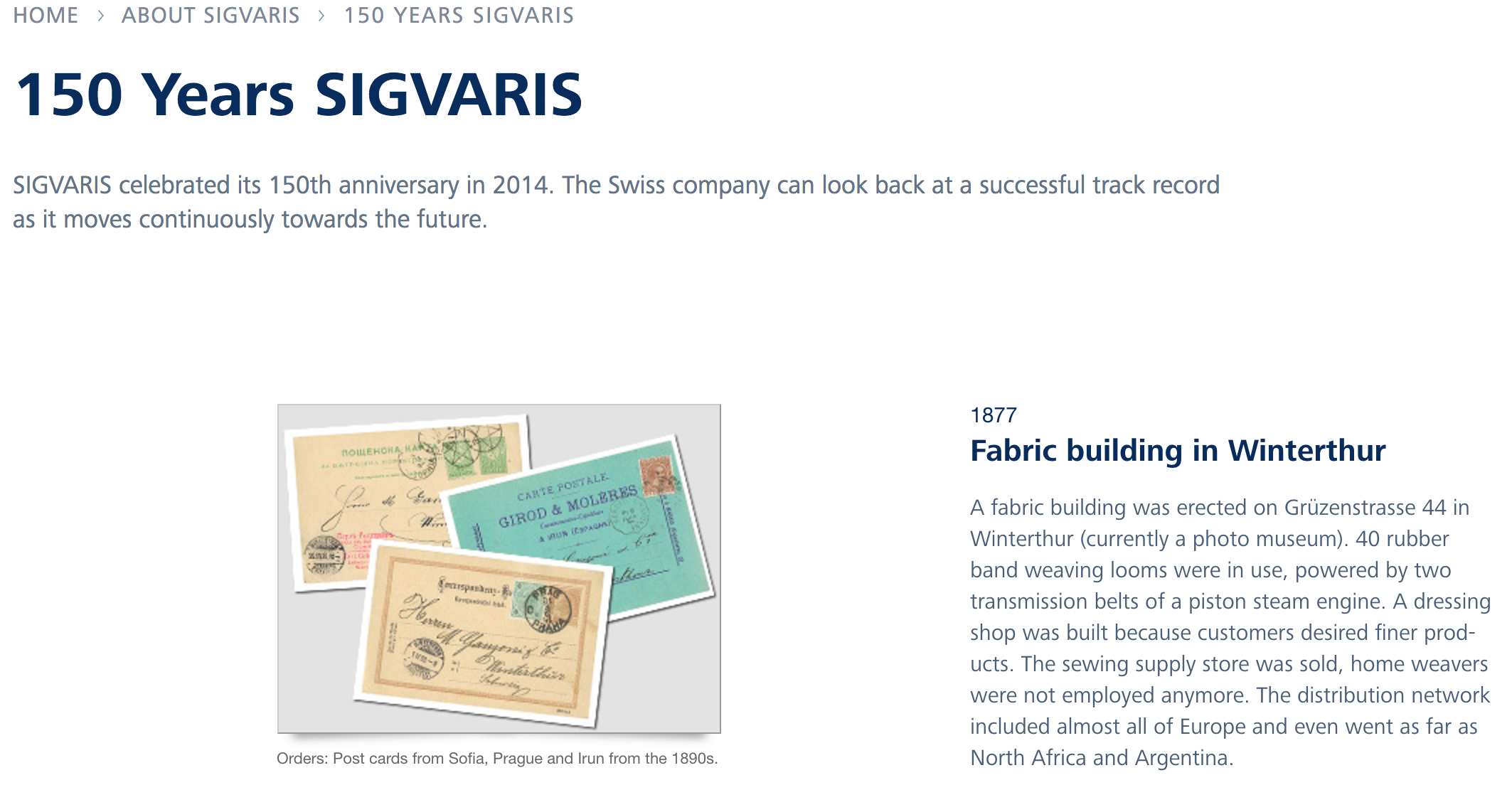 Sigvaris 150 Years