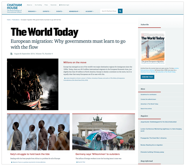 The World Today magazine issue