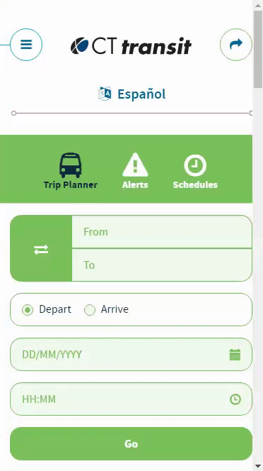 CTtransit smartphone animated gif