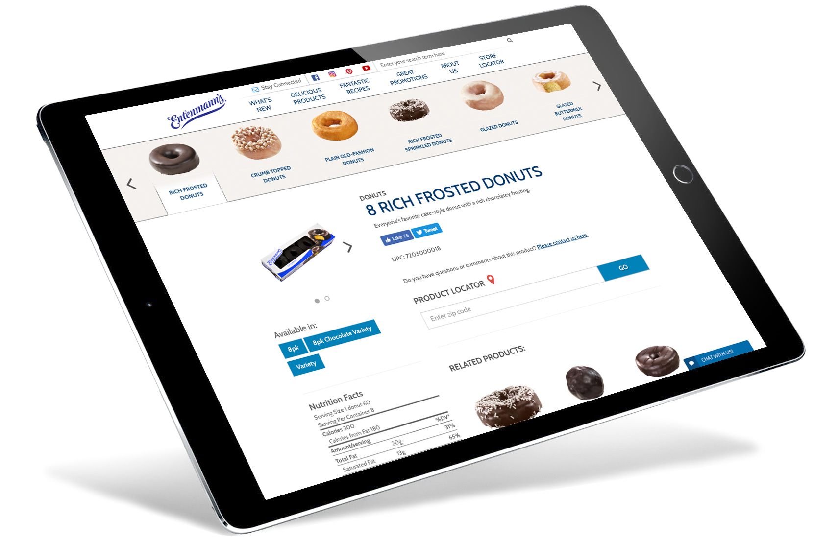 Entenmanns on the ipad