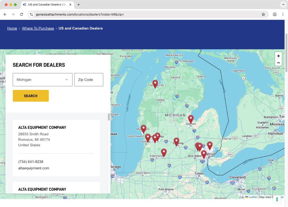  Dealer locator