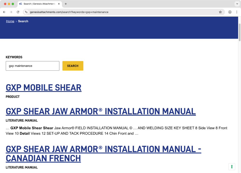  Search results