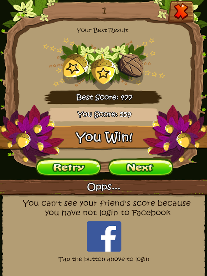 Score on Let's Find it