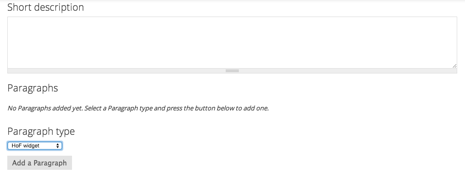 Paragraph of a particular type