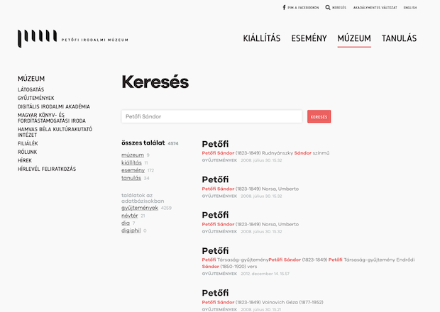 search results page